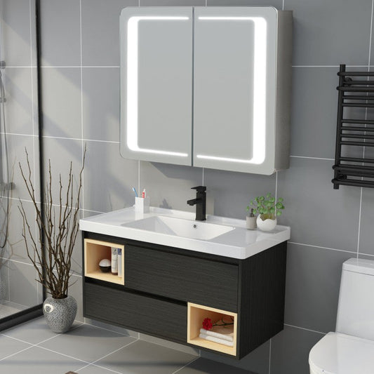 Double Door LED Bathroom Mirror Cabinet