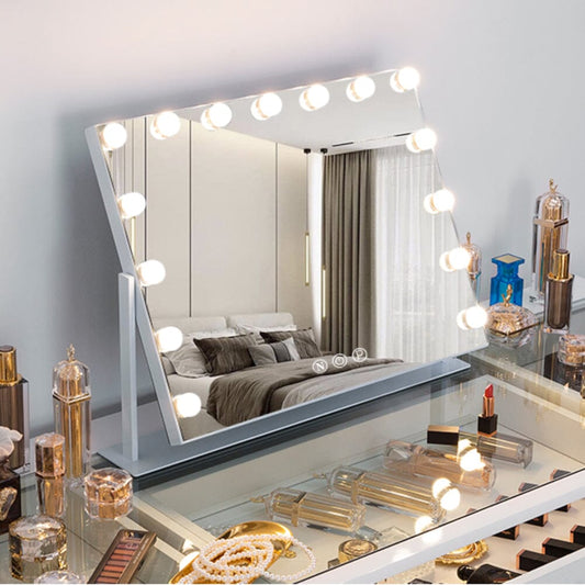 Adjusted Hollywood Vanity LED Lighted Makeup Mirror