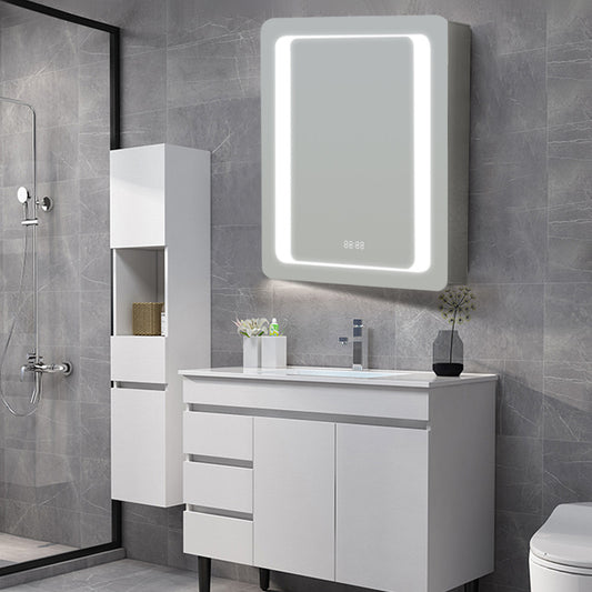Smart Rectangle Wall Mounted LED Mirror Cabinet